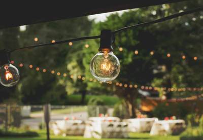 Knot Too Shabby Events, Wedding Planner, NC Wedding Planner, Mountain Wedding, NC Mountain Wedding, Appalachian Mountain Wedding, Surprise Wedding, Engagement Party, Outdoor Wedding, Newly Engaged, Newlyweds, Edison Lights, Lighting, Wedding Lighting, 